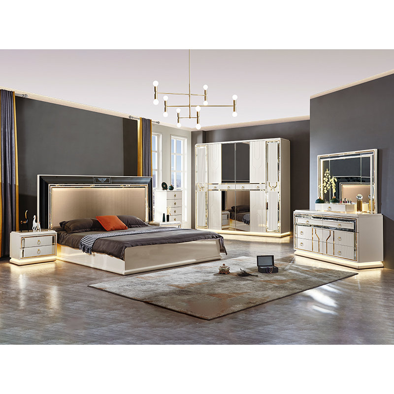 Minimalistisk designer turkisk stil sovrumsmöbler set