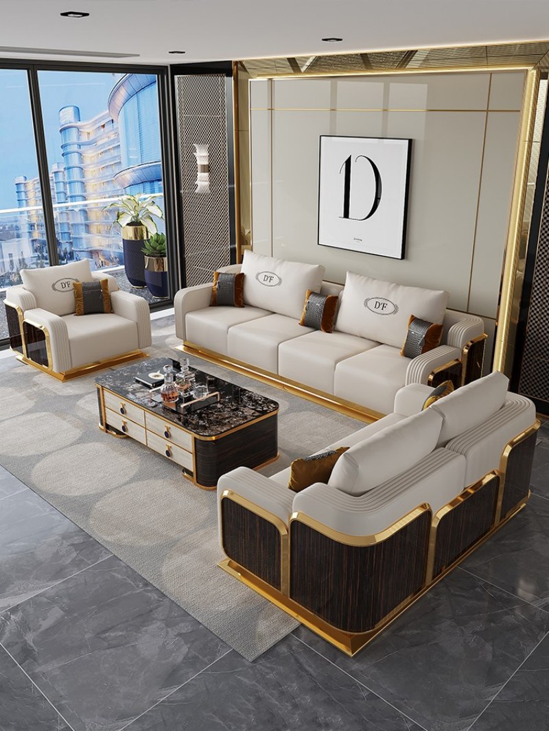 Modular Light Luxury Soffa | Definiera ditt avancerade vardagsrum fritt