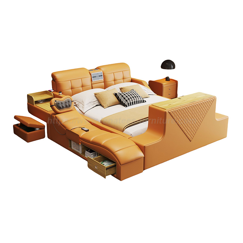 Multifunktionell lyft -tv -tatami -säng